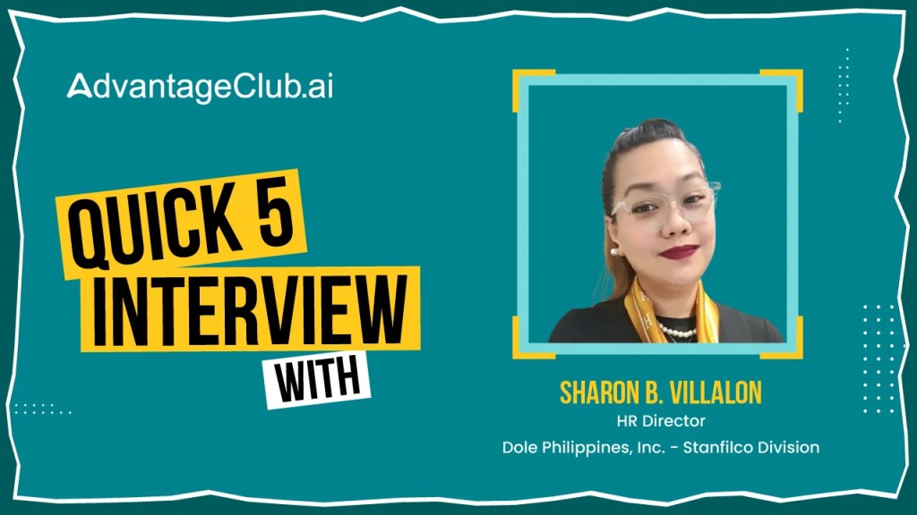 Quick 5 Interview Dole Philippines’ Sharon Villalon 