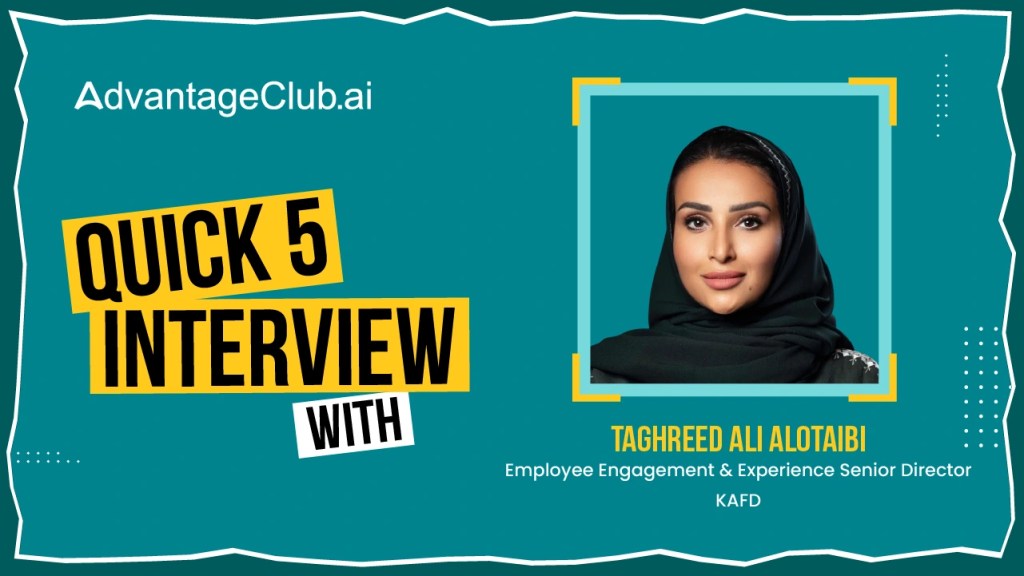 Quick 5 Interview with KAFD’s Taghreed A. Alotaibi 
