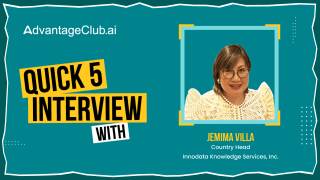 Quick 5 Interview with Innodata Knowledge Services’ Jemima Villa